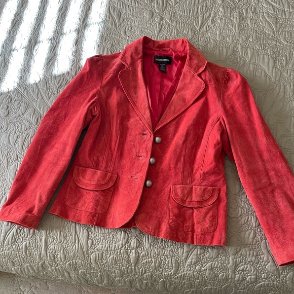 Suede jacket size 12 petite - Picture 1 of 5